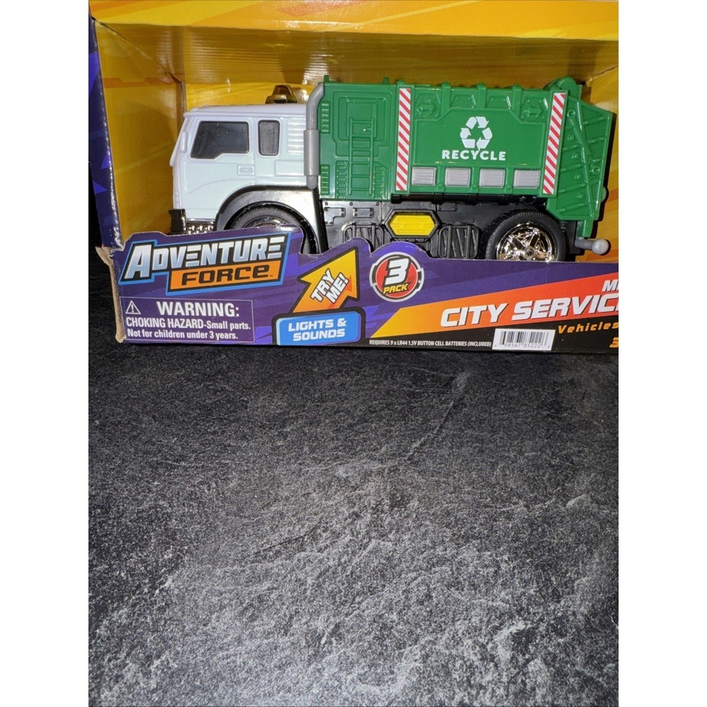 Adventure Force, 3-City Service Vehicles, Lights, Sounds & Moving Parts NEW - Picture 5 of 9